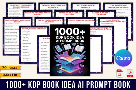 1000 KDP Book Idea AI Prompt Book: A Smarter Way to Find Profitable Niches