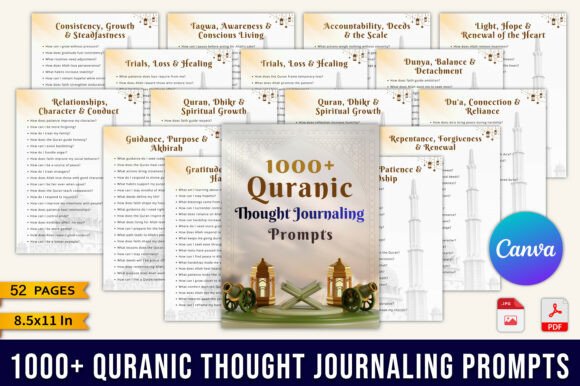 1000 Quranic Thought Journaling Prompts: A Practical Guide to Deepening Quranic Reflection