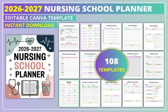 2026–2027 Nursing School Planner: A Structured Tool for Clinical and Academic Demands