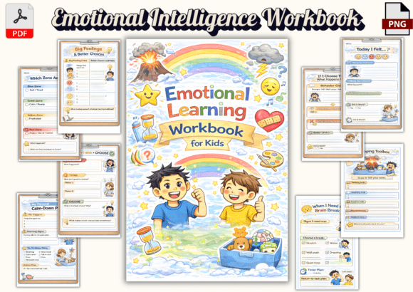 Emotional Learning Workbook for Kids: Building Self-Regulation and Social Skills for Grades 3–6