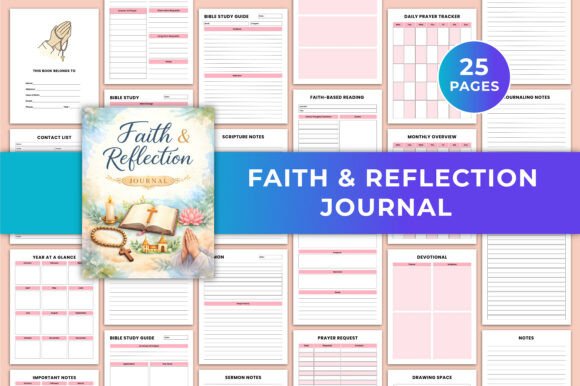 Faith Reflection Journal Canva KDP: A Customizable Tool for Deeper Spiritual Practice