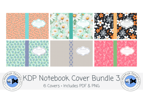 KDP Notebook Cover Bundle 3: Stylish Covers for Low-Content Books