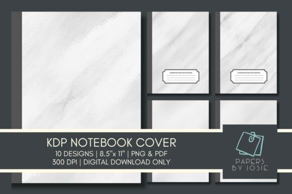 Marble Effect KDP Notebook Cover: 10 Unique Designs