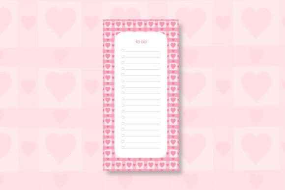 Pink Heart to Do List Template: A Thoughtful Tool for Daily Organization