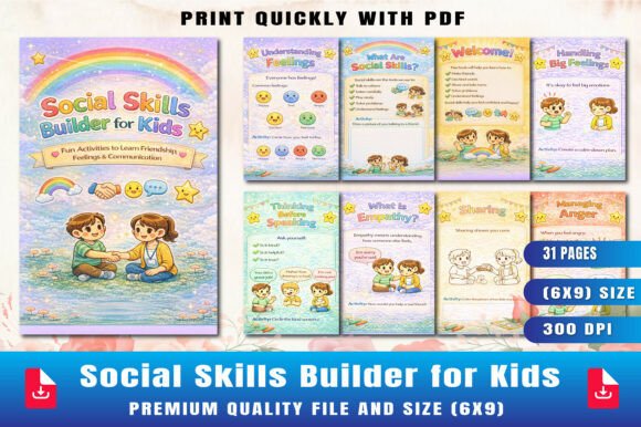 Social Skills Builder for Kids: A Practical Workbook for Raising Confident, Empathetic Children