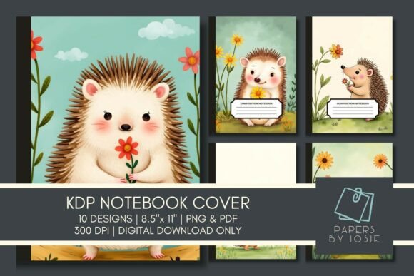 Sweet Hedgehog KDP Notebook Cover: A Smart Foundation for Your Publishing Workflow