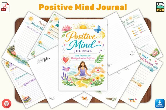 The Positive Mind Journal: A Structured Path to Daily Mindfulness and Emotional Resilience