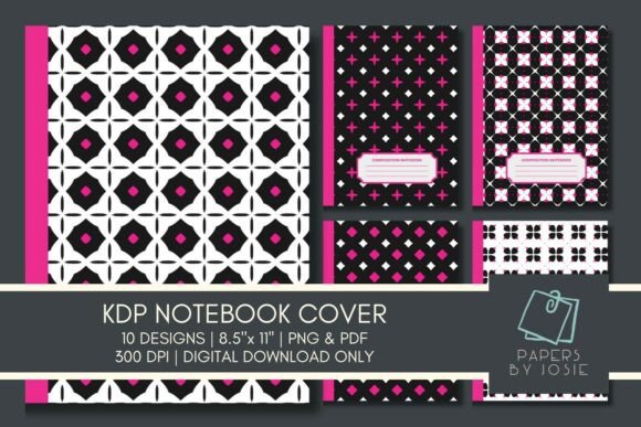 The Strategic Appeal of the Pink Geometric KDP Notebook Cover in Modern Publishing