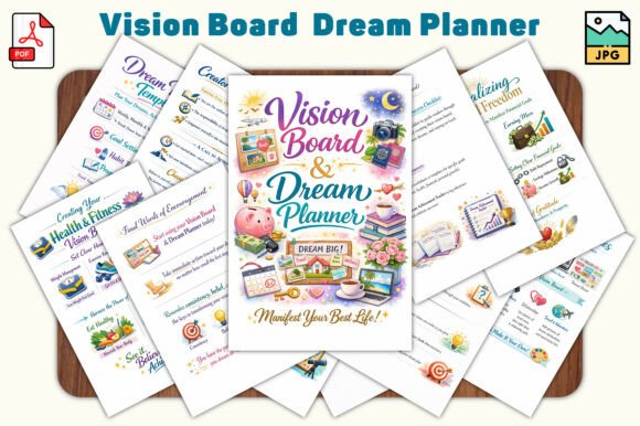 Vision Board Dream Planner: A Structured Approach to Manifesting Your Goals